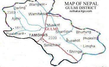 Map of Gulmi District