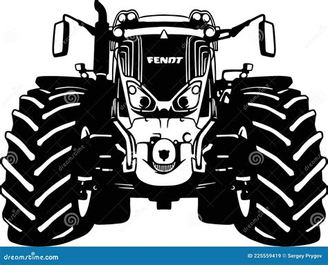 Tractor - Farm Tractor, Farming Vehicle - Farm Silhouette Stock Vector ...