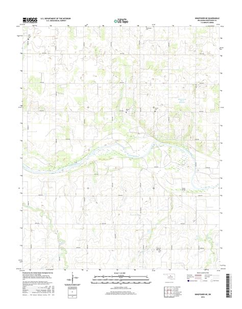 MyTopo Kingfisher NE, Oklahoma USGS Quad Topo Map