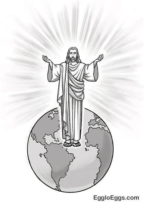 Coloring Page For Jesus Light Of The World - Coloring Home