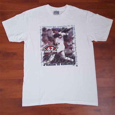 1998 Sammy Sosa Single Season Home Run Record Tee - F… - Gem