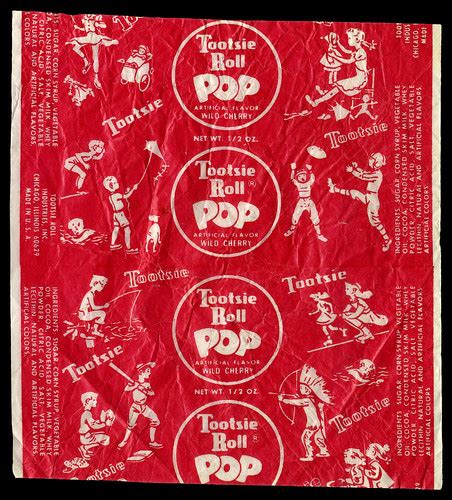 Tootsie Roll Pop - Wild Cherry - Indian - candy wrapper - … | Flickr