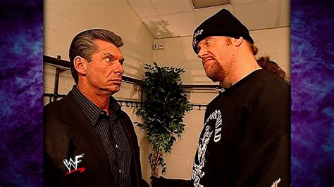 The Undertaker & Vince McMahon Backstage Segment 11/8/01 - YouTube