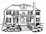 Mansion Coloring Pages Printable  Dejanato sketch template
