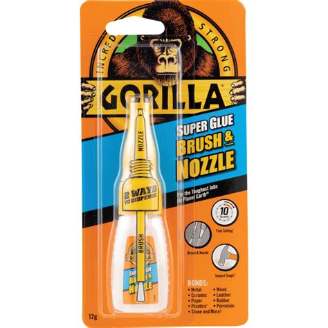 Gorilla Super Glue Brush & Nozzle - 12g 4044501 | Cromwell Tools