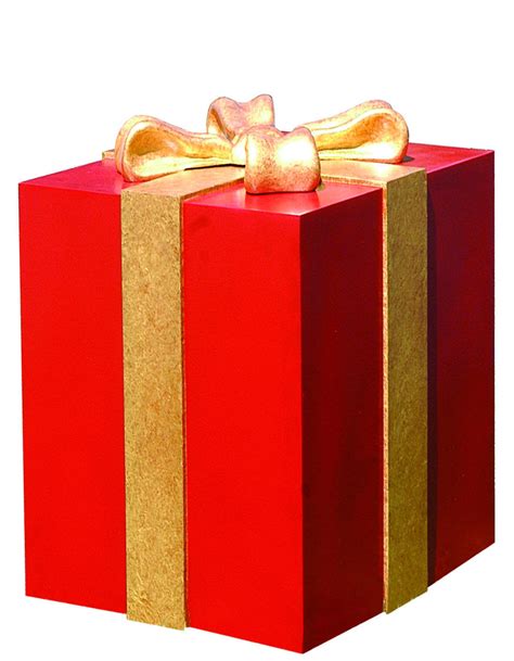 48" Fiberglass Gift Box with Bow | Commercial Christmas Supply ...