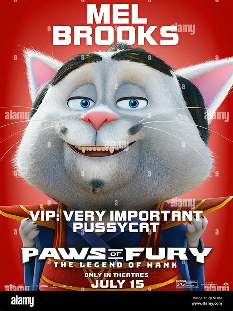 PAWS OF FURY: THE LEGEND OF HANK, US character poster, Shogun (voice: Mel Brooks), 2022 ...