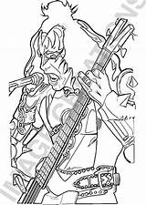 Kiss Rock Band Coloring Pages Sketch Page sketch template