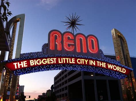 The world famous Reno arch in downtown Reno, Nevada. Reno Nevada, Big Little, Four Square ...