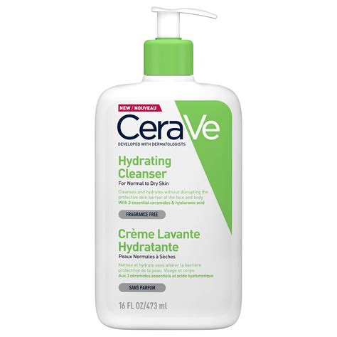 Cerave Hydrating Cleanser 473ml - thefragrancecounter.co.uk