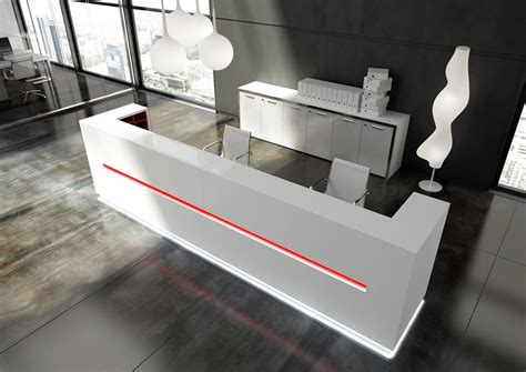 Modern White Reception Desk Design Led Reception Desks Ideas ...