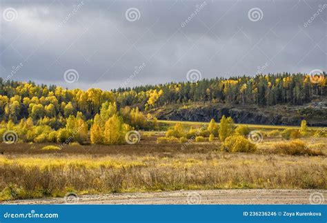 Autumn Landscape in the Republic of Karelia Stock Photo - Image of view, granite: 236236246