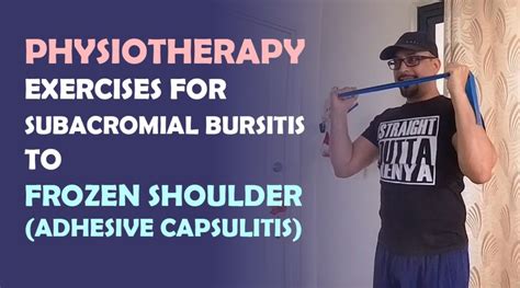 Physio Exercises for Subacromial Bursitis to Frozen Shoulder/Adhesive ...