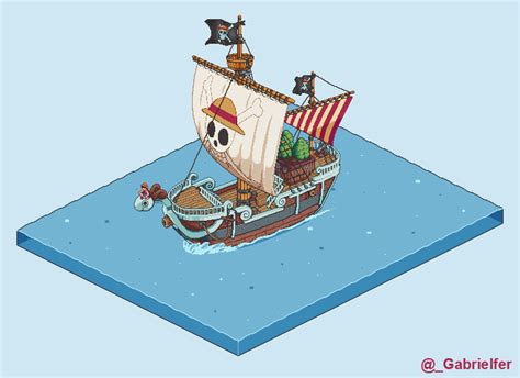 [OC] Going Merry, a pixelart fanart I did in tribute of One Piece : r/PixelArt