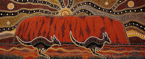 Uluru by Aboriginal artist, Danny Eastwood