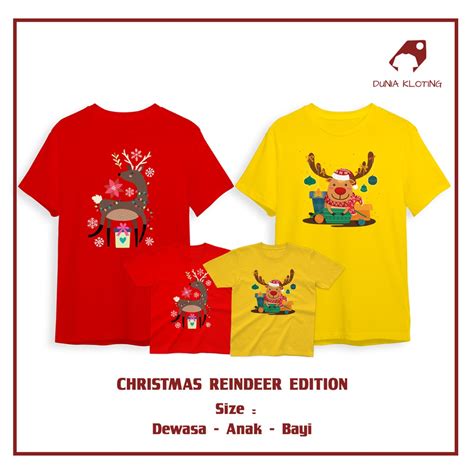 Jual Baju Kaos Natal Rusa Terbaru 2022 Anak Dewasa Keluarga | Shopee Indonesia