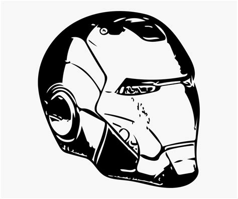 Iron Man Helmet Svg, HD Png Download - kindpng