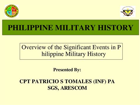 SOLUTION: Philippine military history - Studypool