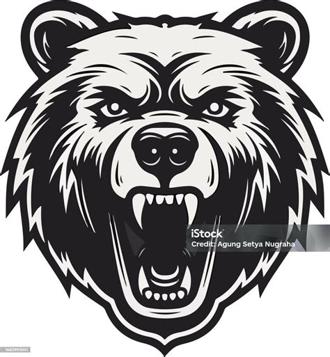 Angry Bear Logo Stock Illustration - Download Image Now - Grizzly Bear ...