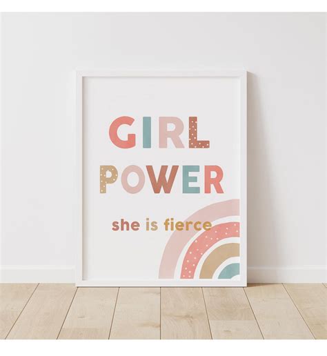 Girl Power Poster Girl Poster Girl Empowerment Girls Room - Etsy