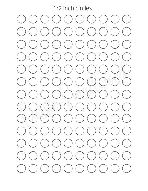 17 Sizes Of Printable Circle Templates - Cassie Smallwood