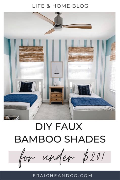 Coastal Bedroom + DIY Bamboo Shades for $20 | Fraîche & Co