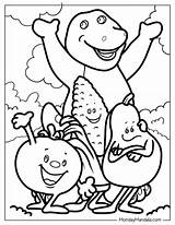 Barney And Friends Coloring Pages sketch template