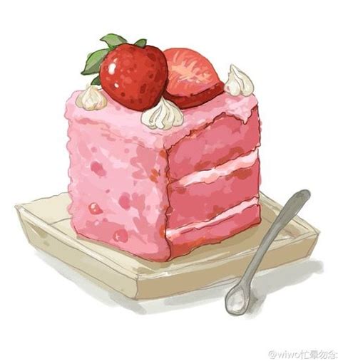 animation, art, and anime image | Food art, Watercolor food, Food drawing