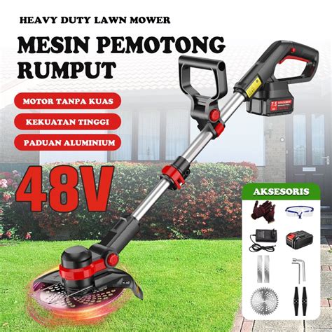 Jual Mesin Potong Rumput Aluminium 8 Inch Mesin pemotong rumput listrik elektrik Mesin Potong ...