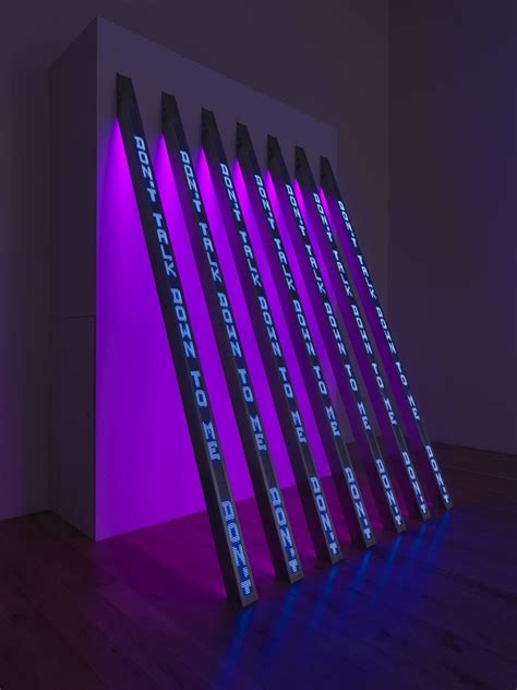 jenny holzer - Blue Purple Tilt | Jenny holzer, Light art, Light installation