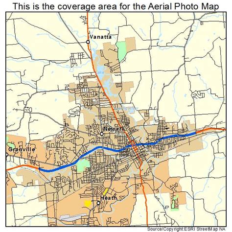 Aerial Photography Map of Newark, OH Ohio