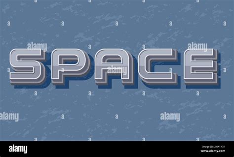 Space font logo on blue background illustration Stock Vector Image & Art - Alamy