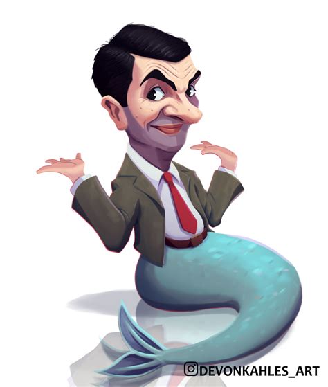 ArtStation - Mr. Bean Mermaid