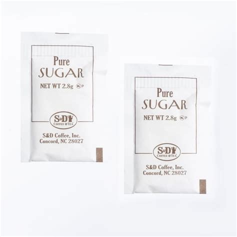 Sugar Packet, 2.8 G, 2000/Ct | Sweeteners | Coffee Accessories | Coffee, Food and Beverages ...