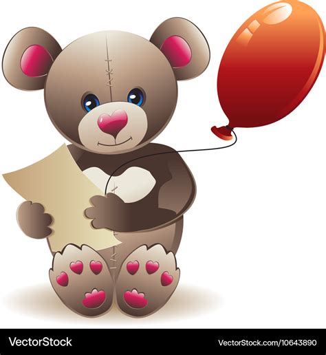 Brown teddy bear Royalty Free Vector Image - VectorStock