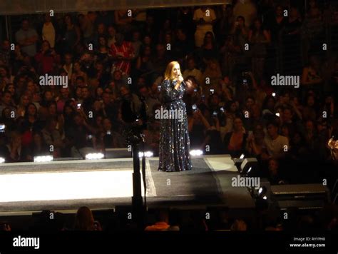 LOS ANGELES, CA - AUGUST 13: Singer Adele performs in concert on August ...