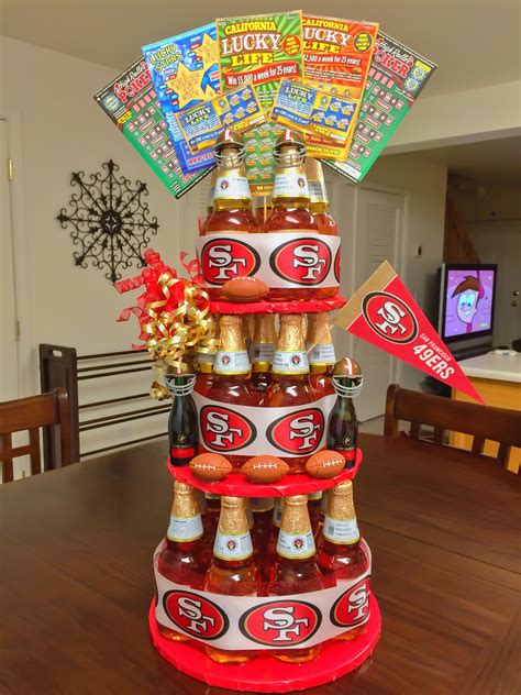 49er Beer Cake I made for a coworkers hubby....modelo beer | Birthday ...