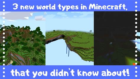 World types in minecraft