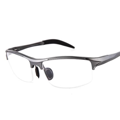 Spring Hinge Aluminum Magnesium Glasses Frame Men Eye Glasses Frames ...