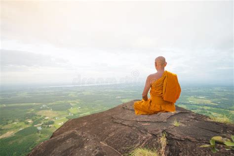 Buddhist Monk in Meditation at Beautiful Nature Editorial Image - Image of meditation, beautiful ...