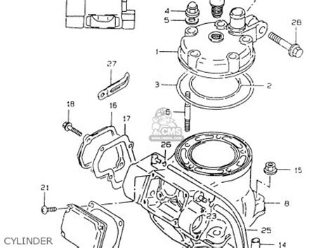 Suzuki RM125 1999 (X) parts lists and schematics