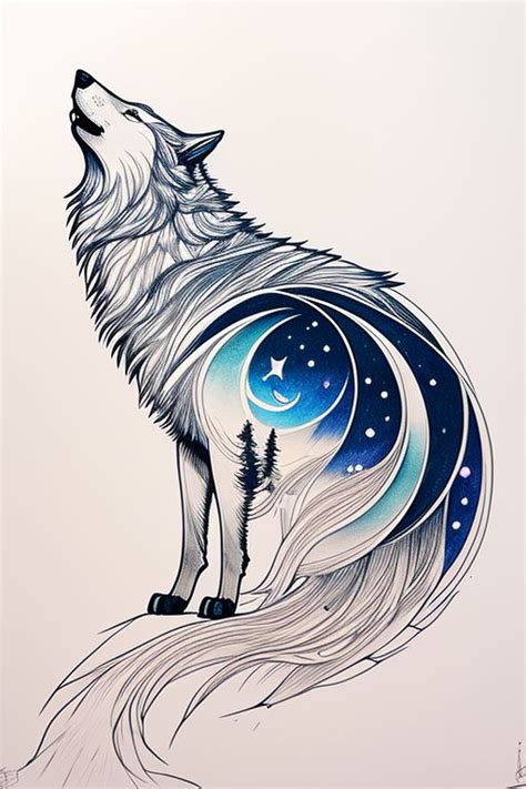 Squirrel_Hunt: Silver Wolf Howling at the Moon