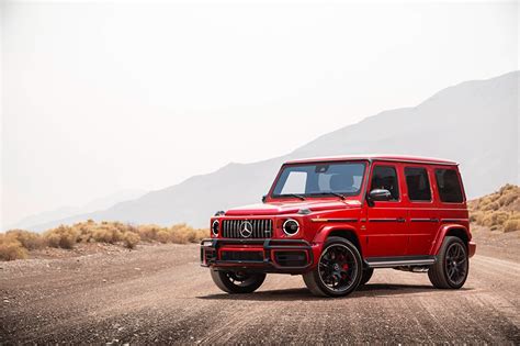 Image Mercedes-Benz G-Wagen AMG 2018 G63 Red automobile