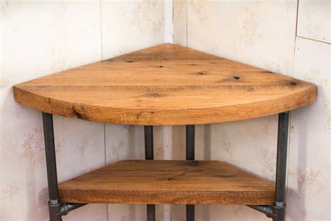 Small Corner Desk, Reclaimed Wood Corner Table Desk- Solid Oak W/ 26 ...