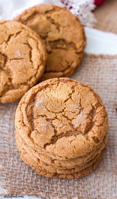 Chewy Molasses Sugar Cookies - A Latte Food