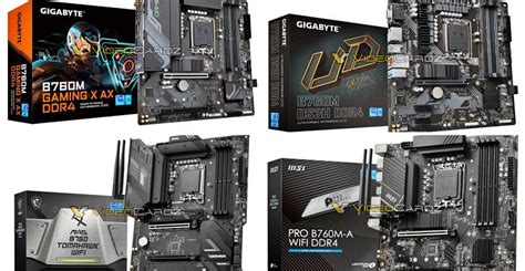 Intel B760: Images of motherboards from Gigabyte and MSI