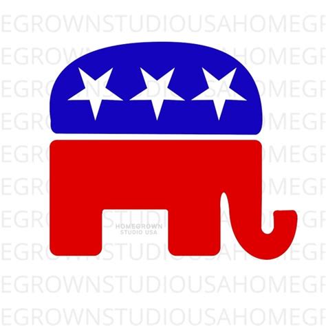 Republican Elephant Svg Republican Svg Political Clipart - Etsy