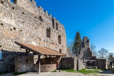 Ruins of Eisenberg Castle stock photo. Image of summit - 119207054