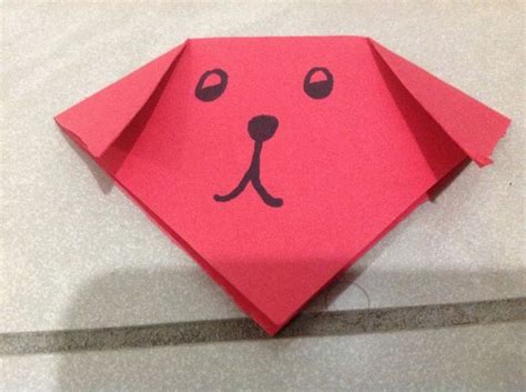 How to Make an Origami Dog Face | Origami dog face, Dog face, Origami