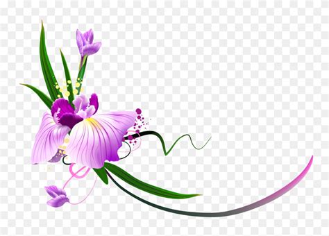 Flower border - find and download best transparent png clipart images ...